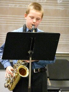 Nathan performing at his first ever solo ensemble